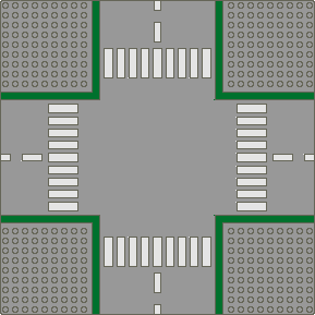 Straßenplatte: Kreuzung ohne Radweg II