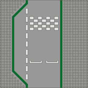 Straßenplatte: Start-Ziel-Gerade