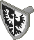 Wappenschild mit Adlerritter-Wappen